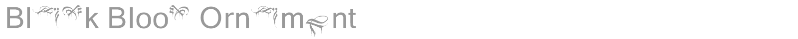 Black Blood font preview